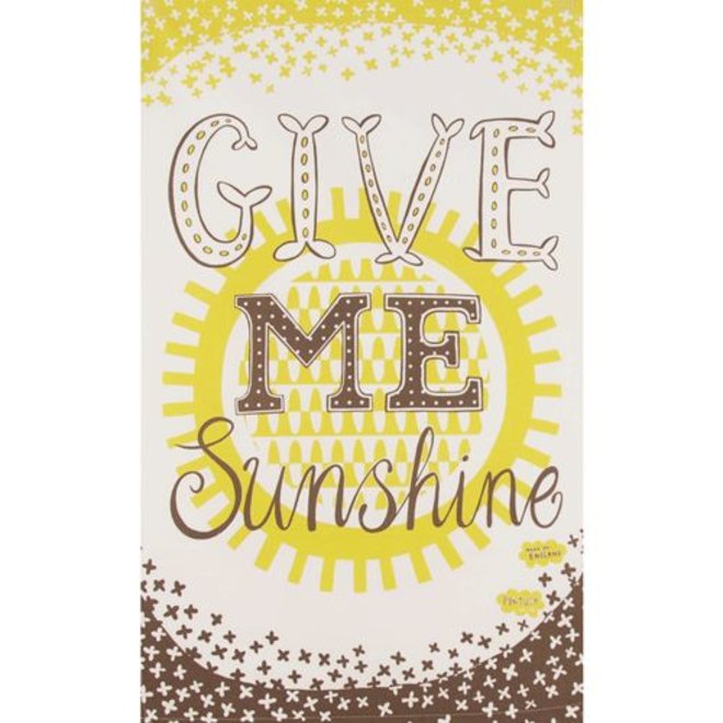 Tea towel 'Give me sunshine'