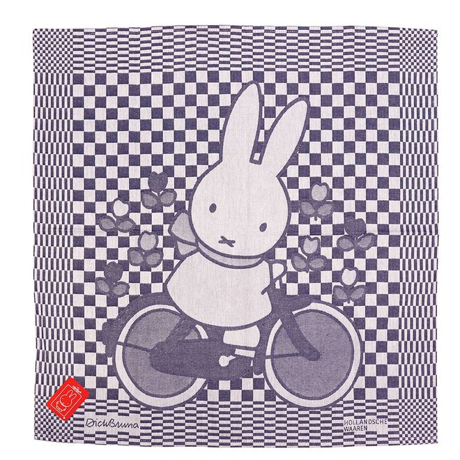 Tea Towel Miffy on the bike (Dick Bruna)