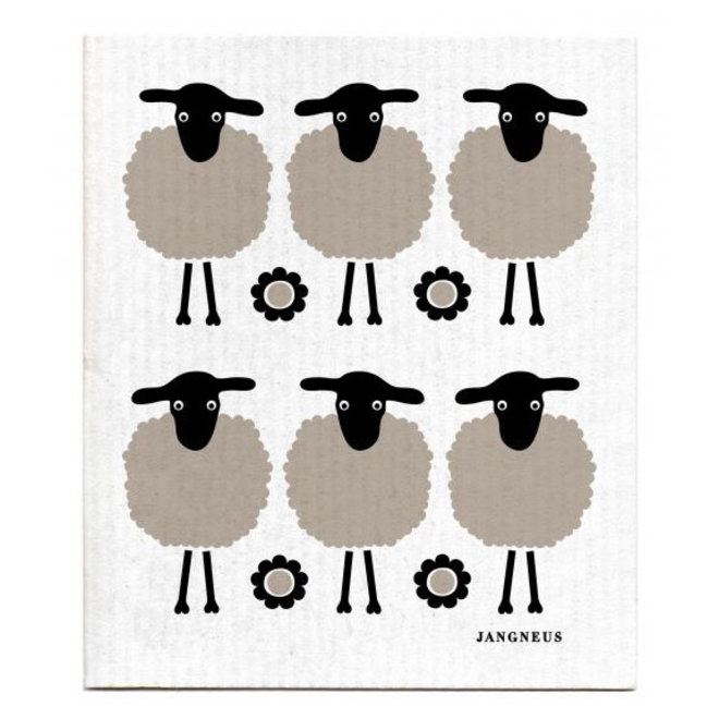 Tea towel and dishcloth set Sheeps