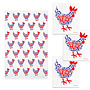 Kitchen textile set Hen
