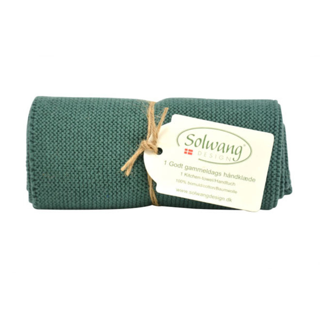 Knitted towel dark petrol (H35)