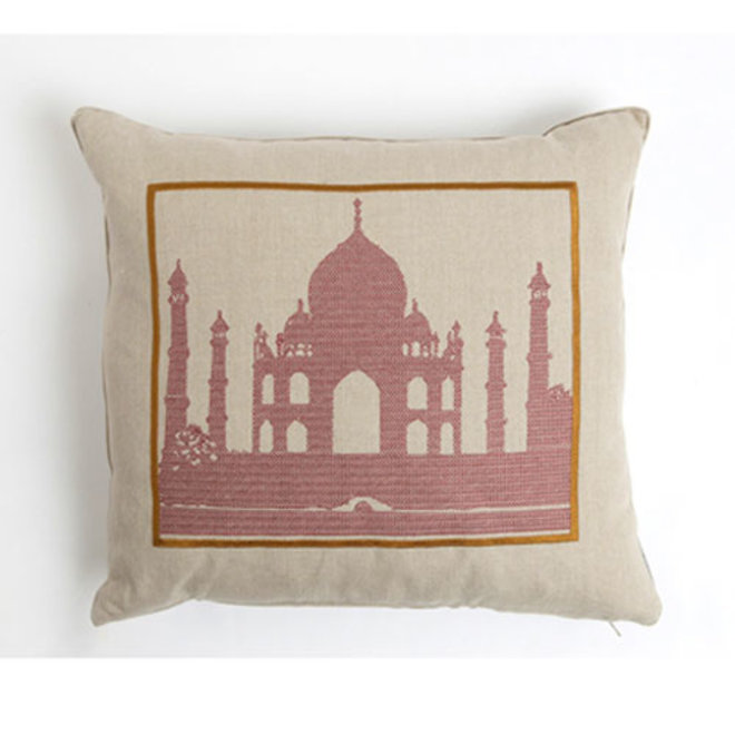 Embroidered cushion Taj Mahal