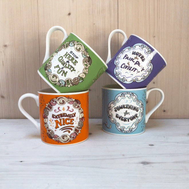 funfair vintage mug