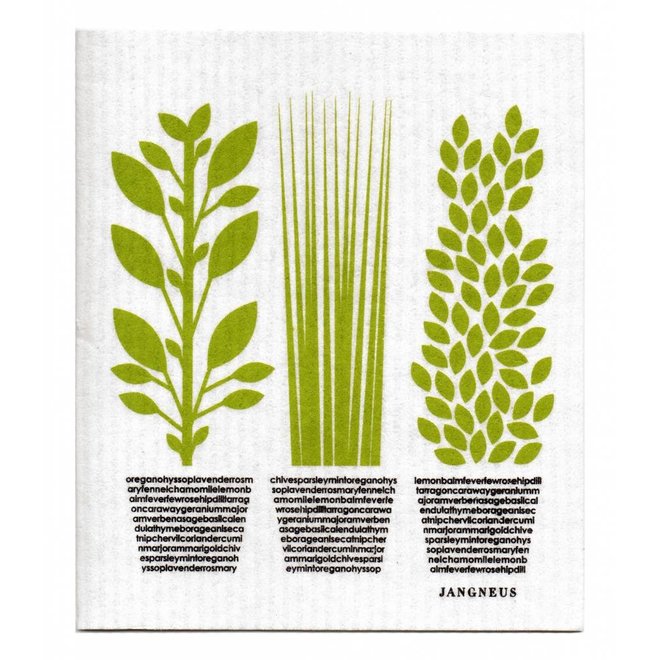 Vaatdoek Groene kruiden