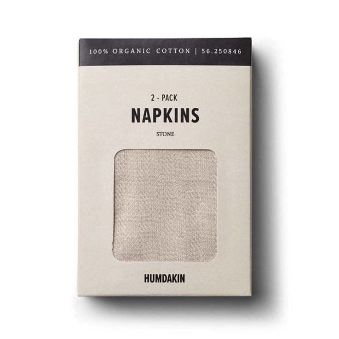 Napkins 2 Pack Light Stone