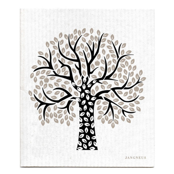 Dishcloth black Tree