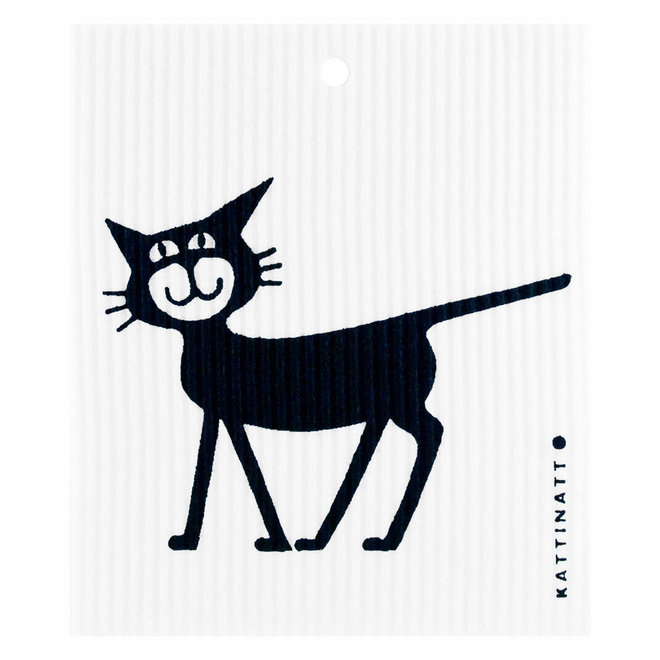 Dishcloth Black Cat