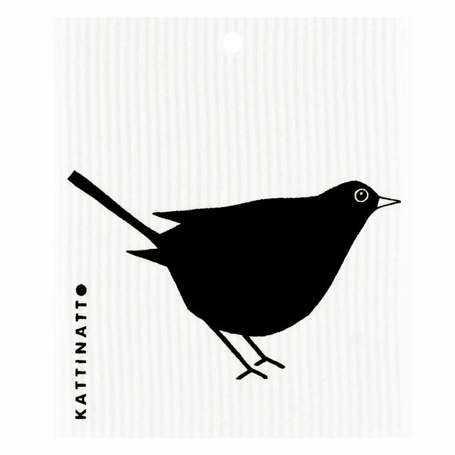 Vaatdoek Zwarte vogel