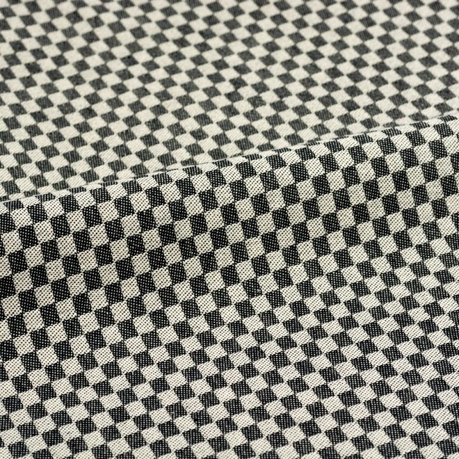 Tea towel litte checkered black