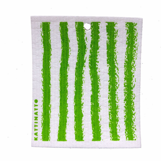 Dishcloth Stripes green