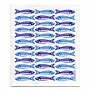 Dishcloth blue Sardines