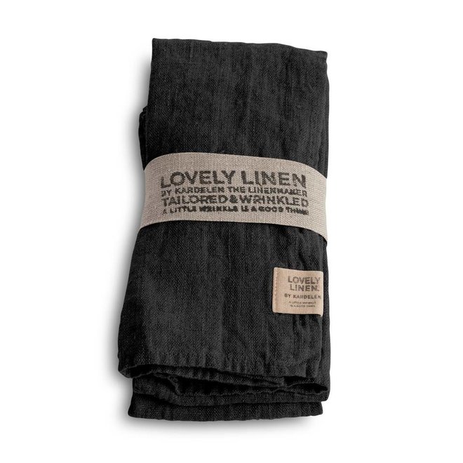 Linnen servet Dark Grey