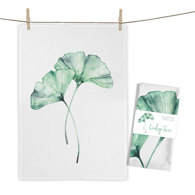 Tea towel Gingko Twin