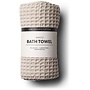 Waffle bath towel Light Stone