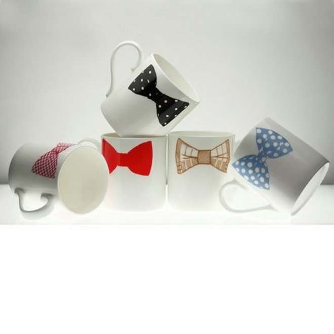 Mug Bow Tie pink-red