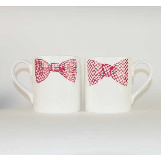 Mug Bow Tie pink-red