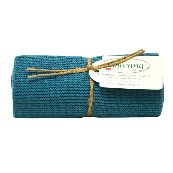 Gebreide handdoek Azure Blue (H117)