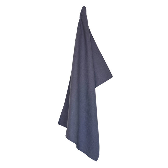 Linen tea towel Dark Stormy Grey (HV123)