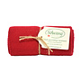 Gebreide handdoek Deep Red (H78)