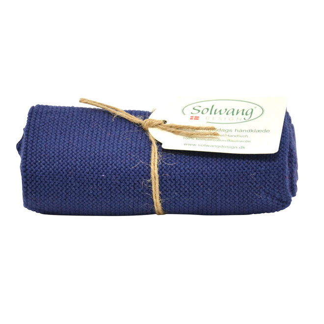 Knitted towel Dark Dusty Blue (H22)