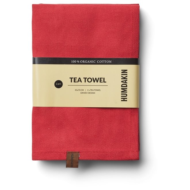 Humdakin Tea Towel  Christmas Red