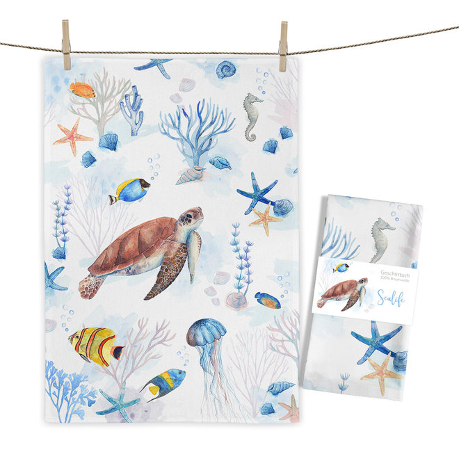 Tea towel Sealife