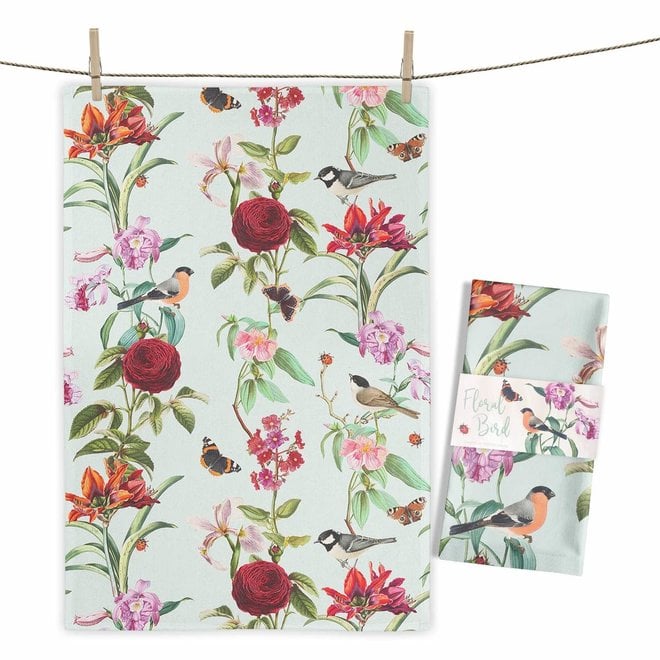 Tea towel Garden Birds