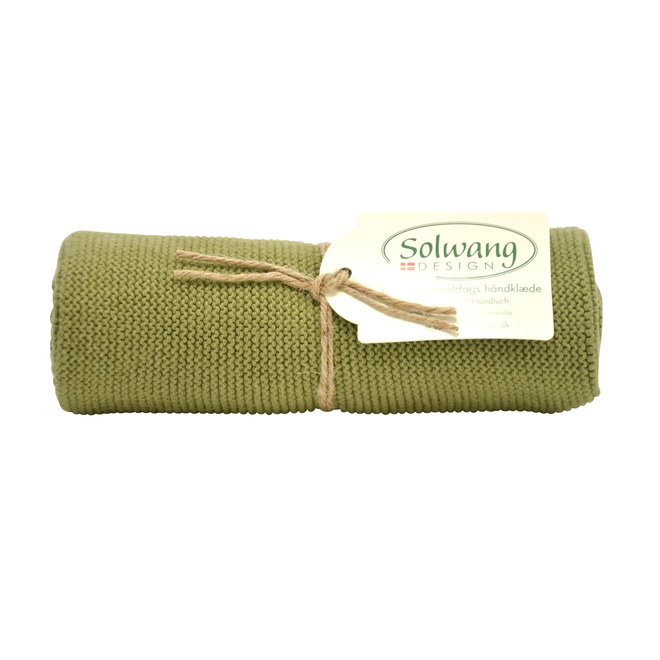 Knitted towel Dark Olive (H32)