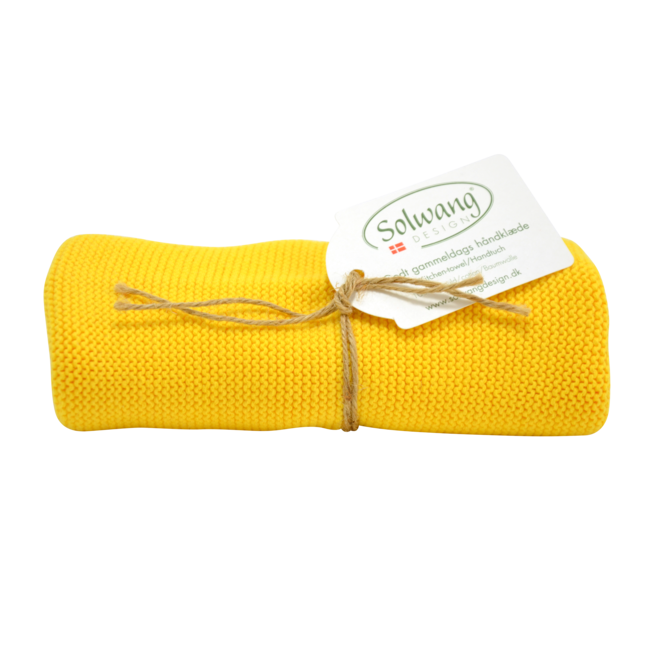 Gebreide handdoek Bright Yellow (H07)