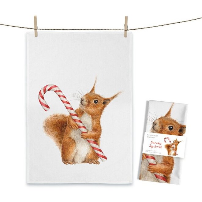 Tea towel Candy Squirrel