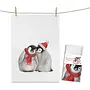 Tea towel Christmas Penguins