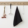 Linen tea towel Black
