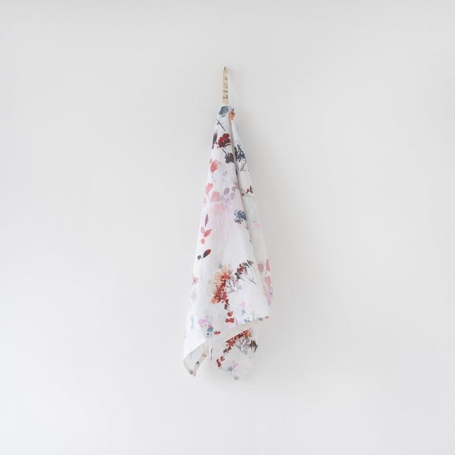 Linen tea towel Watercolour