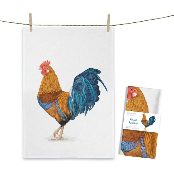 Tea towel Royal Rooster