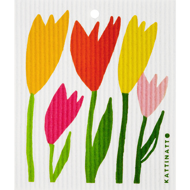 Dishcloth Tulips yellow