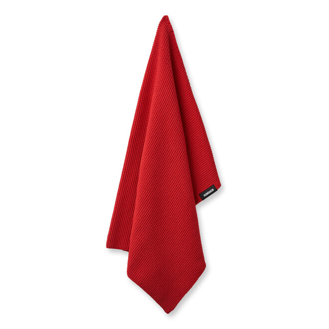 Gebreide handdoek Rushing Red