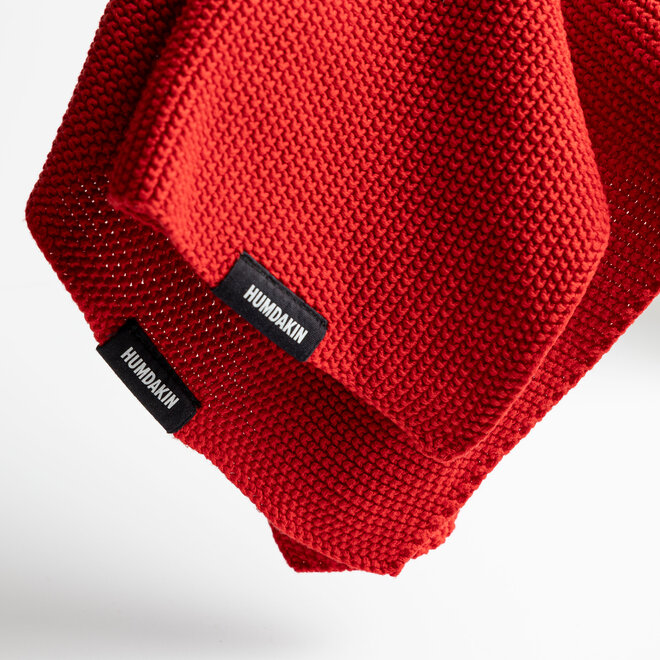 Gebreide handdoek Rushing Red