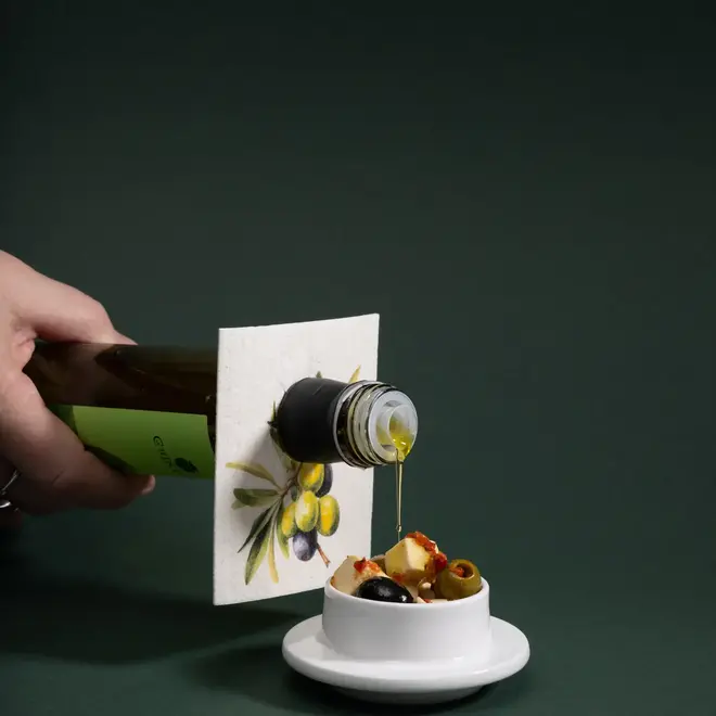 Bottle Neck Label Olive