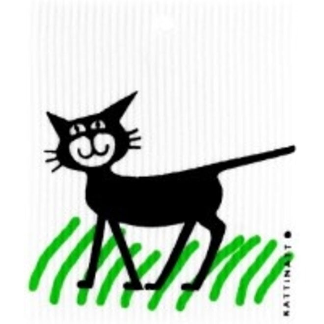 Dishcloth Cat in grass