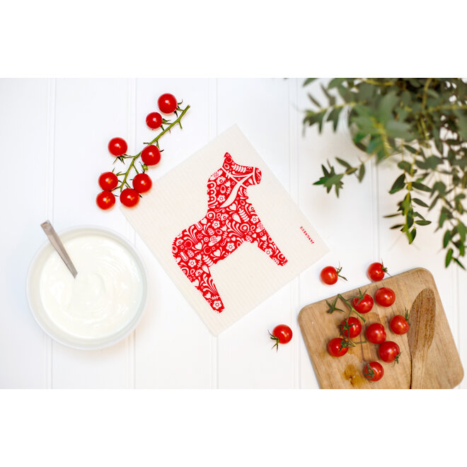 Dala Horse Dish Cloth