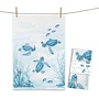 Tea towel Baby Turtle Swim