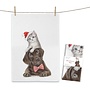 Tea towel Christmas Pets