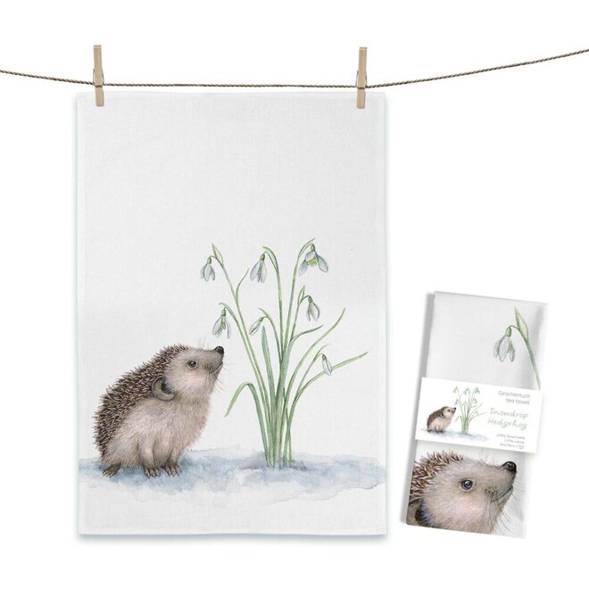 Tea towel Snowdrop Hedgehog