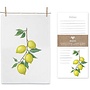 Theedoek with Noteblock Sunny Lemons