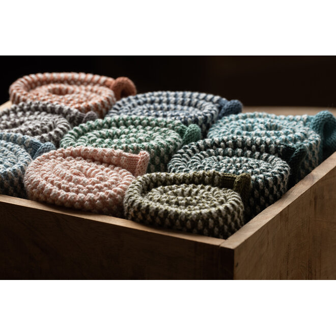 Knitted towel Dark Rustic blue (BH02102) - Copy - Copy