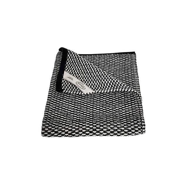 Gebreide handdoek Nature - Black (BH0299)