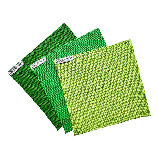 Set knitted dishcloths Nougat Moss Green Combi (140-141-142) - Copy