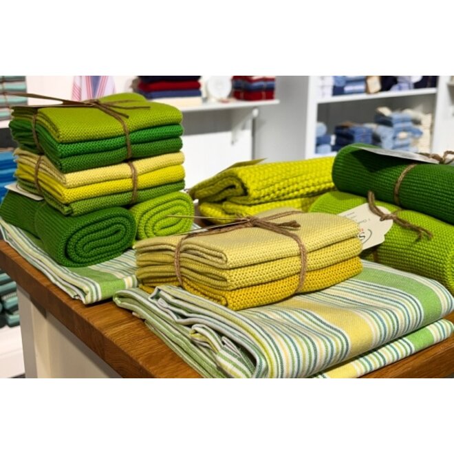 Set knitted dishcloths Nougat Moss Green Combi (140-141-142) - Copy