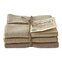 Set knitted dishcloths Nougat Moss Green Combi (140-141-142) - Copy - Copy