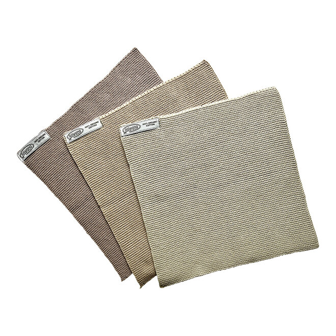 Set knitted dishcloths Nougat Moss Green Combi (140-141-142) - Copy - Copy